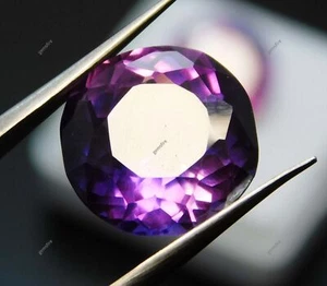 Impresionante zafiro púrpura piedra preciosa suelta de 8,50 quilates corte redondo natural certificado - Imagen 1 de 13