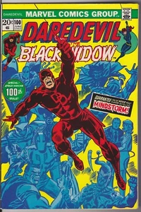 Daredevil #100 BLACK WIDOW -MCU Movie!! 1973 VERY HIGH GRADE W-OW pages - Picture 1 of 3