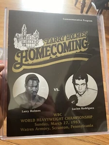 Larry Holmes vs Lucien Rodriguez Boxing Program - Picture 1 of 1