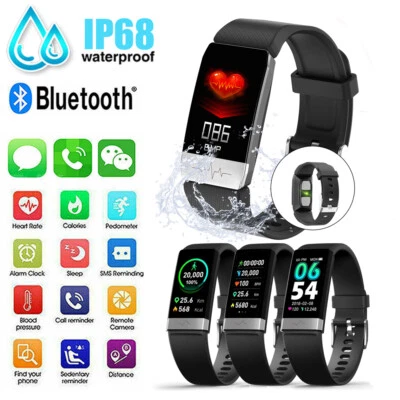 Sports Bracelet Bluetooth Smart Watch Activity Tracker For All iPhone & Android - Image 1 of 4