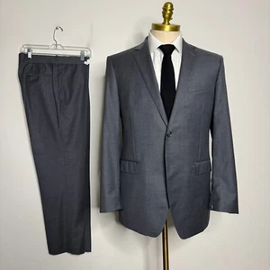 Lanificio Filarte Italy Men's 40R Gray Wool Two-Piece Suit 32W Pants Solid - Picture 1 of 15