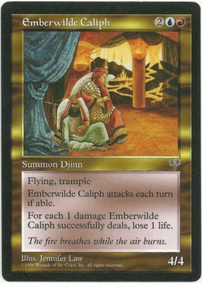 Magic the Gathering x1 Emberwilde Caliph Mirage Multicolored Rare Creature MP - Image 1 of 2
