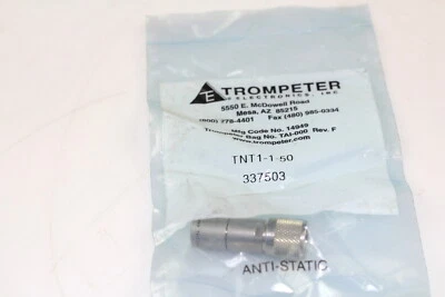LOT OF 5 Trompeter TNT1-1-50 Rf/Coaxial Trb Terminator Straight 50 Ohm - Image 1 of 4