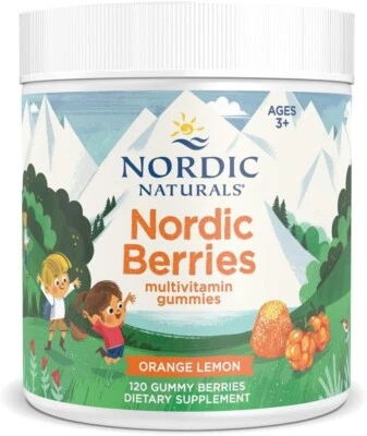 Nordic Naturals - Nordic Berries - Multivitamin for Kids - Orange Lemon  - 120Ct - Image 1 of 2