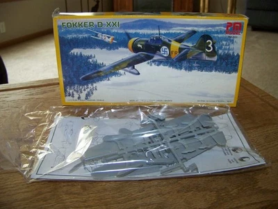 Fokker D.XXI PM Model 1/72 Scale WWII German Model Kit PM-201 New Open Box NICE - Image 1 of 4