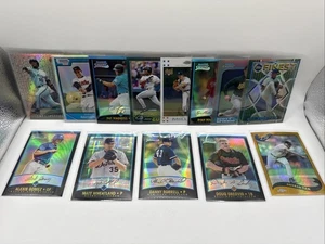 Lote de 13 tarjetas refractores/retrofractores Topps cromadas y Bowman años 90 cromadas - Imagen 1 de 8