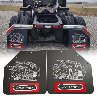 2 piezas guardabarros en ángulo para semirremolques remolque tractor resistente polímero caucho Foto 1 de 4