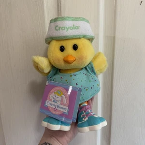 Vintage Neu mit Etikett 1990 Hallmark Crayola Ente Kringel Plüschtier Stofftier Heartline - Bild 1 von 9