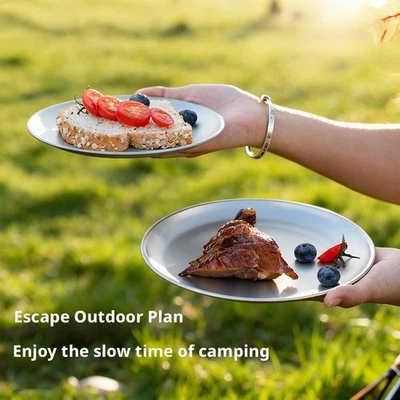 Ultraleichter tragbarer Runder mattierter Campingteller für die Außenberei X8K3 - Bild 1 von 4