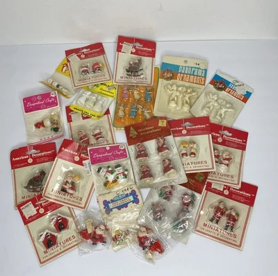 Huge Lot of Vintage Christmas Miniatures and Decorations NOS Hong Kong - Image 1 of 4