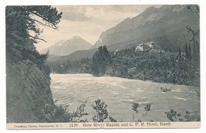Bow River Rapids Banff Alberta AB CPR Banff Springs Hotel Trueman's Studio - Imagen 1 de 2