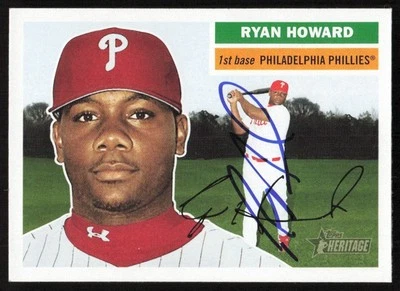 2005 Topps Heritage Ryan Howard Auto Philadelphia Phillies #89 COA Card Signed - Image 1 of 2