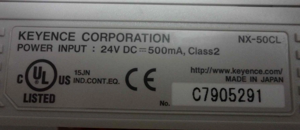 keyence PLC NX-50CL FREE EXPEDITED SHIPPING Refurbished - Image 1 of 4