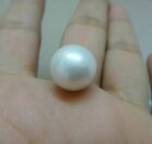 Natural 8.1-8.5mm AAAA Round South Sea Genuine White Loose Pearl Half Drilled