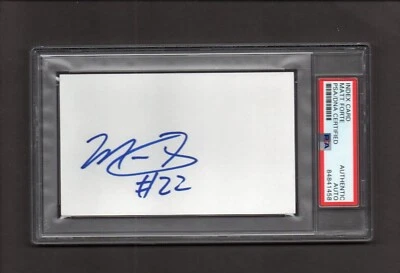 Matt Forte Signed Autographed Index Card PSA/DNA COA Bears Jets - Image 1 of 2