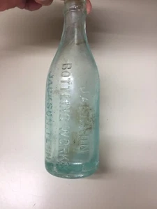 Jackson BOTTLING WORKS BOTTLE,Beverage Nehi Soda, Sideways Print On Bottle - Picture 1 of 5