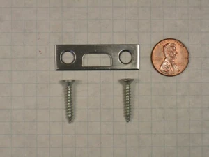 IVES #(09-11) - EINSTECKSCHLITZ - US26D SCHLAG NUR FÜR #40/84/85 OBERFLÄCHENSCHRAUBE, SATINIERT CHROM - Bild 1 von 3