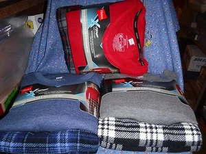 New Hanes X-Temp LS Thermal Top & Fleece Pant Set Pajamas Loungewear U Chose - Picture 1 of 5