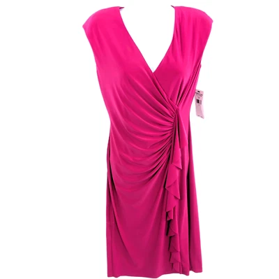 American Living Dress Womens Pink Padded Shoulder Sheath Fitted Dress Size 2 XS - Image 1 of 4