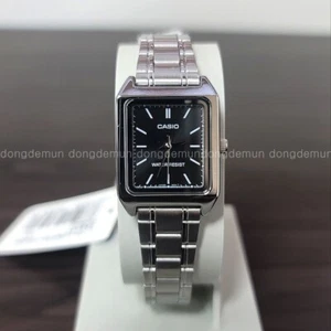 Casio Women LTP-V007D-1EDF Analog metal band Watch Black Dial Original New - Picture 1 of 13