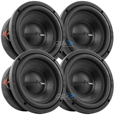 4x DS18 ZR6.2D 6.5" Subwoofer Doble 2-ohm 600W Elite Coche Audio Subwoofer Altavoz Foto 1 de 4