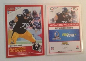 2018 Panini Instant 2019 Pro Bowl Red #/240 Made ALEJANDRO VILLANUEVA Steelers - Picture 1 of 1