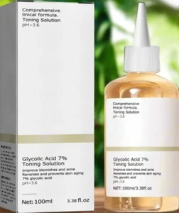 Glycolic Acid 7% Toning Solution 100ml | Exfoliates, Brightens, Blemish Control - Picture 1 of 6
