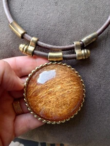 Vintage Egyptian Style Necklace - Vintage 1980's Necklace Vintage Costume Jewely - Bild 1 von 7