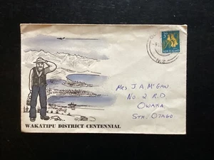 NZ 1962 Wakatipu Centennial Cover (NZF372) - Picture 1 of 2