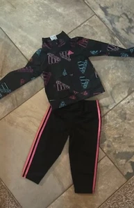 Adidas Logo Track Warm-up Zipper top and Pants 2T - Picture 1 of 5