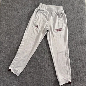 Pantalones deportivos Adidas Mississippi State para hombre pequeños Climalite calentamiento atlético - Imagen 1 de 8