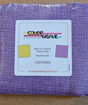 Color Weave by the Contempo Studio 42-5" square Charm pack - Image 1 of 2