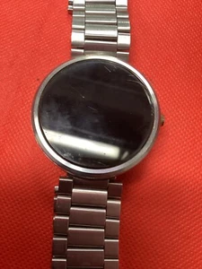 Motorola Moto 360 Metal Case Silver Link Bracelet Men's Smartwatch Android Wear - Picture 1 of 3