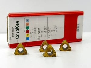 SANDVIK R166.0G-16MM01-300 New Carbide Threading Inserts Grade 1020 4pcs - Picture 1 of 2