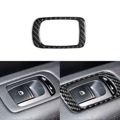 Tampa do interruptor de janela fibra de carbono Cp-pilot acabamento para Porsche Cayenne 2003-2010 - Imagem 1 de 4