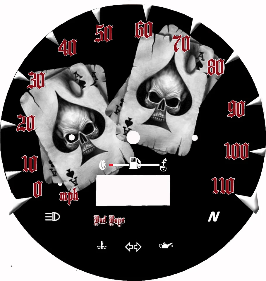 Placa frontal Suzuki VL 800 Intruder 99-06 (MPH o KM/H) Ace Foto 1 de 1