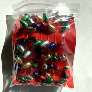 Ghirlanda lampadina natalizia multicolore Silvestri a corda pesante vintage - Foto 1 di 3