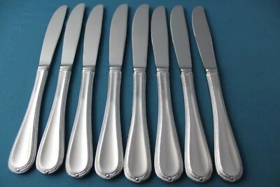 8 Dinner Knives Solid Gorham BRAID Glossy Stainless China NEW 9 1/4" - Image 1 of 4