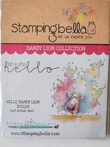 Stamping Bella Cling Stamps Hello Dandy Lion KF 1029 by Kristin Farnsworth - Picture 1 of 3