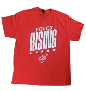 Indiana Fever Rising Playoffs 2024 Caitlin Clark Red T-Shirt Size XL - Picture 1 of 3