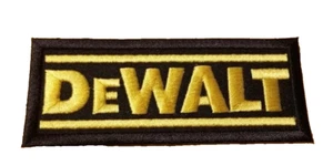 FABULOUS DeWALT EMBROIDERED IRON-ON PATCH....NASCAR SPONSOR... - Picture 1 of 1