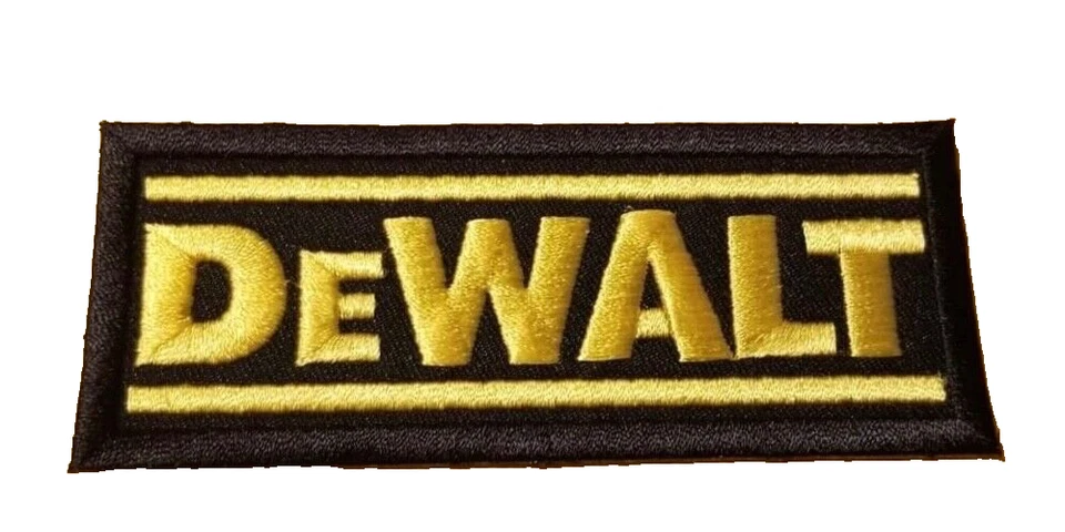 FABULOUS DeWALT EMBROIDERED IRON-ON PATCH....NASCAR SPONSOR... - Image 1 of 1