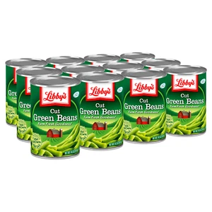 (12 Cans) Libby's Cut Green Beans, 14.5 oz - Picture 1 of 3