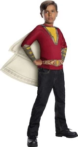 Shazam Shirt Cape Billy Batson DC Superhero Fancy Dress Halloween Child Costume - Picture 1 of 8