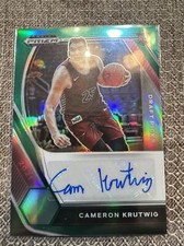 2021-22 Panini Prizm Draft Picks Draft Picks Auto Cameron Krutwig #DP-CKR Green