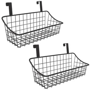 Basket with hook Grid Storage Basket Hang it behind a door or on a railing Ov... - Picture 1 of 6