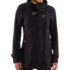 Chaqueta Audrey negra Lululemon 8 Soft Shell para mujer estilo raro - Imagen 1 de 14