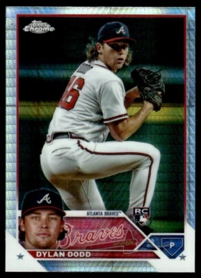 2023 TOPPS PRISM REFRACTOR Dylan Dodd Rookie Atlanta Braves #USC210 - Image 1 of 2