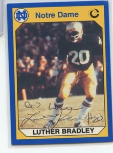 Luther Bradley signed autographed Auto 1990 NOTRE DAME IRISH card #54 - Picture 1 of 1