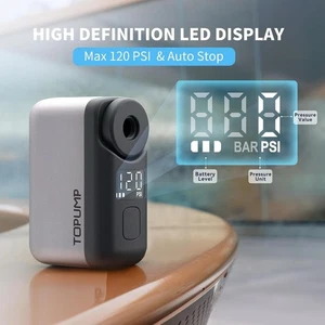 Mini Luftpumpe Fahrrad-  elektrisch & wiederaufladbar - 120 PSI 450 mAh - Bild 1 von 7